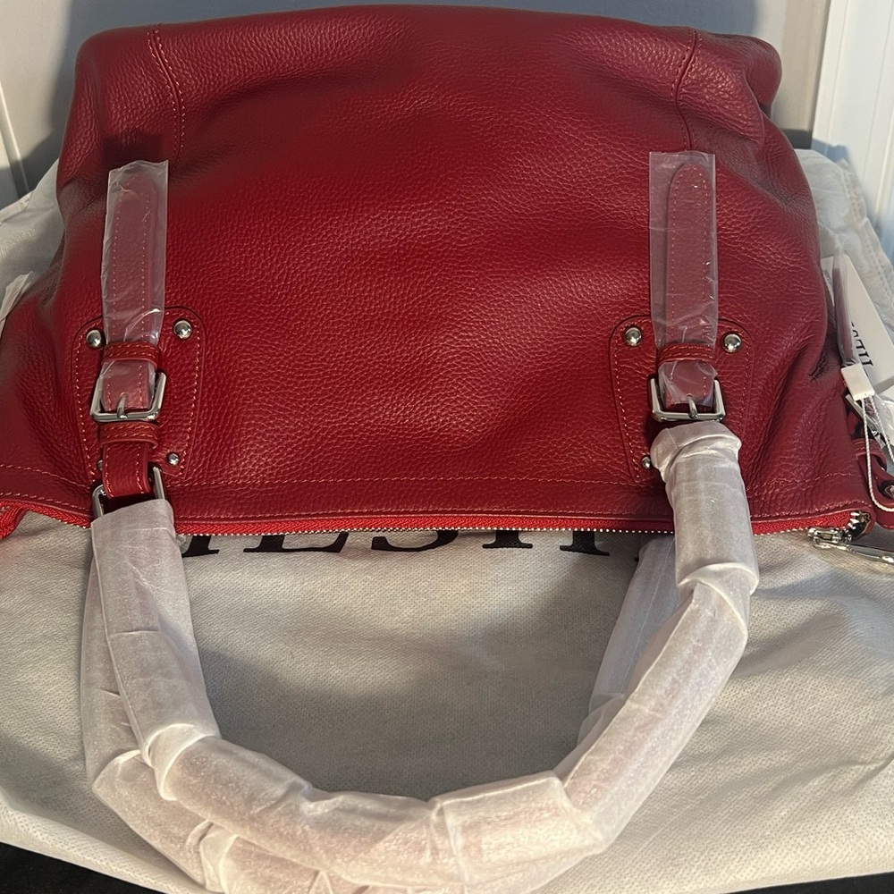 Heshe Leather Shoulder Tote - Picture 9 of 11